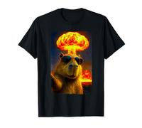 Cool Capybara Selfie Nuclear Explosion Meme T-Shirt
