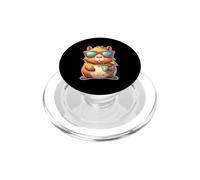 Cool Capybara Summer Holiday Relaxing Cute Capybara Vacation PopSockets PopGrip for MagSafe