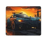 Cool Car Mouse Pad with Stitched Edge, Comfortable Mouse Pads with Non-Slip Rubber Base Gaming Mouse Mat Washable Mousepads Computers Laptop Desk Accessories for Office 7.9 x 9.5 in