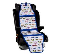 Cool Carats Car Seat Cooling Pad for Babies, Toddlers, and Kids - Comfortable and Durable Cooling Pad for Hot Summer Days - One Size Fits All, Car White