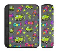 Cool Cars Rainbow Gray 2 Pack Seatbelt Shoulder Strap pad, Release Stress to Your Neck and Shoulders, car Accessories seat Belt Covers for Sedan