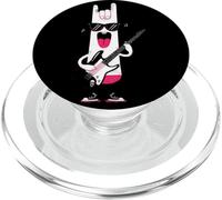 Cool Cartoon Character Guitarist Rock Music Vintage Design PopSockets PopGrip for MagSafe