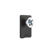 Cool Cartoon Cyborg Penguin Dabbing Robot PopSockets PopWallet for MagSafe