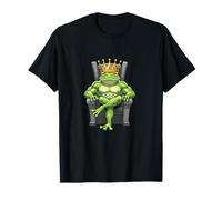 Cool Cartoon Frog King Bodybuilding Fitness Workout T-Shirt