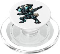 Cool Cartoon Pug Robot Dab Space Astronaut PopSockets PopGrip for MagSafe