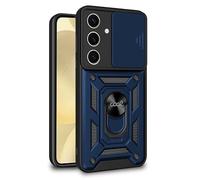 Cool Case for Samsung S926 Galaxy S24 Plus Hard Ring Blue