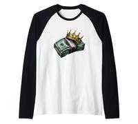 Cool Cash is King Graphic Costume for Money Lovers Raglan Baseball Tee