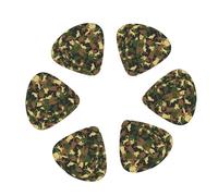 Cool Cat Camouflage Green 12 Pack Guitar Picks Plectrums with Organizer Storage Box, Guitar Picks for Bass Electric Acoustic Guitars Ukulele