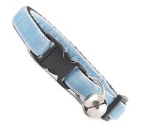 Cool Cat Collars Baby Blue Velvet Beautiful luxury hand made cat safety collars with bell available in a range colours made in the UK from velvet ribon and strong webbing, purrfect for your kitty…