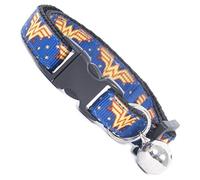 Cool Cat Collars Wonder Woman Safety Buckle | Quick Release | Collar with Bell