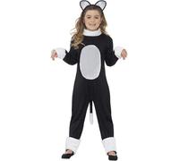 Cool Black Cat Girls Fancy Dress Animal Story Book Halloween Kids Childs Costume
