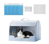 Cool Cat House - Medium Size, Pearl Cotton Waterproof Pet Cave | Indoor Cooling Bed, Breathable Nest, Portable Pet Shelter, Anti-Heat Comfort House, Summer Retreat Indoor Use