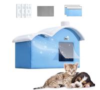 Cool Cat Shelter - Puppy Kennel - Portable Foldable Insulated House with Absorbent Bags and Cool Pack for the Comfort of Cats and Dogs Indoor and Outdoor