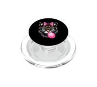 Cool Cat with Glasses Blowing Bubble Gum PopSockets PopGrip for MagSafe