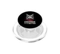 Cool Cat with Sunglasses - Change for The Better PopSockets PopGrip for MagSafe