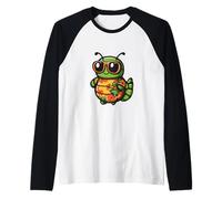 Cool Caterpillar Summer Vibes Comic Raglan Baseball Tee