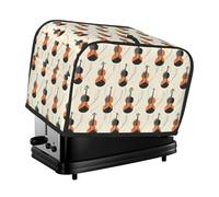 Cool Cello Print Toaster Cover 2 Slice - Toaster Oven Covers with Pockets for Kitchen Small Appliance Cover and Fingerprint Protection, Machine Washable