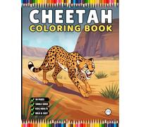 Cool Cheetah Coloring Book Gift for Adults Kids Boys Girls Teens Youth 50 Pages Single Sided Relaxation Wildlife Safari Zoo Animal Coloring Pages: ... Bold and Easy Simple Cheetah Coloring Sheets