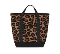 Cool Cheetah Leopard Background,Lunch Bags Large Capacity Insulated Tote Bag For Women Men Work Picnic Travel