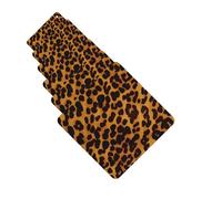 Cool Cheetah Leopard Car Air Fresheners 6 Pcs Funny Hanging Car Air Fresheners Cute Long Lasting Scented Mirror Hanging Decoration Ornaments Gift Auto Interior Decor For Men Women Square