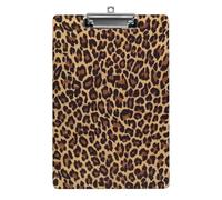 Cool Cheetah Leopard Clipboard Sturdy Low Profile Clip Clipboards Hanging Hole with Hanging Clipboard Acrylic Clip Board Holds 100 Sheets12.5x8.5In