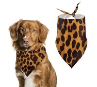 Cool Cheetah Leopard Dog Bandana Triangle Dog Scarf Washable Polyester Dog Bibs Cute Pet Bandana for Medium Large Dogs Puppy and Cats