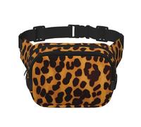 Cool Cheetah Leopard Fanny Pack For Women Waterproof Adjustable Belt Bags Waist Pack Fashion Casual Crossbody Bags Bum Bag For Running Workout Hiking Traveling, Black, One Size