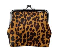 Cool Cheetah Leopard Small Coin Purse For Women, Kiss-Lock Wallet Leather Cute Coin Wallet Mini Coin Pouch Change Purse Key Holder