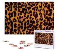 Cool Cheetah Leopard Wooden Puzzles 1000 Pieces Personalized Jigsaw Puzzle For Adults Interesting Custom Photo Puzzles Gift For Holiday Birthday Wedding Anniversay