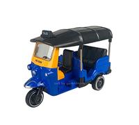 Cool Chic Auto 1:36 Scale Thailand Tuk Tuk Tricycle Thai TukTuk Motorized Rickshaw Taxi 3 inch Alloy Diecast Model Desktop Decoration (Blue)