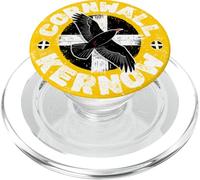 Cool Chough Bird for Proud Cornish A Kernow or Cornwall Flag PopSockets PopGrip for MagSafe