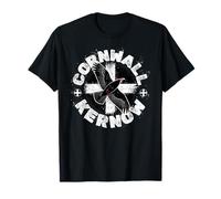 Cool Chough Bird for Proud Cornish A Kernow or Cornwall Flag T-Shirt