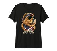 Cool Chow Chow American Flag 250 Year USA Anniversary Premium T-Shirt