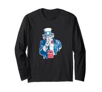 Cool Christmas Celebration Costume with This Patriotic Look Long Sleeve T-Shirt