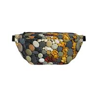 Cool Circle Pebble Cobblestones Unisex Chest Sling Bag Casual Shoulder Pack for Hiking Running Shopping Festivals