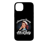 Cool Classic Retro Pinup American Beauty 4th of July Case for iPhone 14 Plus