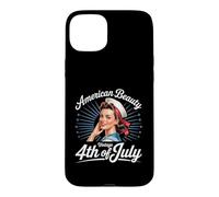 Cool Classic Retro Pinup American Beauty 4th of July Case for iPhone 15 Plus
