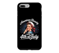 Cool Classic Retro Pinup American Beauty 4th of July Case for iPhone 7 Plus/8 Plus