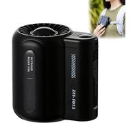 Cool Clip Fan Under Shirt, Portable Waist Clip Fan, Mini Waist Fan, Cool Clip Waist Fan, Belt Fan Clip on Waist Portable Cooling Fan, 3 Speeds Strong Airflow Wearable Personal Clip Fan (Black)