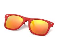 Cool Clips - Clip ON Sunglasses - RED & REVO RED Lenses