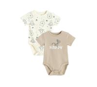 Cool Club Boy's 2-Pack Disney Character Short Sleeve Bodysuits in Beige | Size: 6-9 m Cool Club Beige 6-9 m