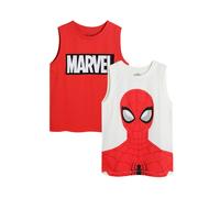 Cool Club Boy's 2-Pack Marvel Spider-Man Vests in Red | Size: 9 Years Cool Club Red 9 Years