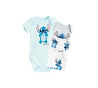 Cool Club Boy's 4-Pack Short Sleeve Stitch Printed Bodysuits in Blue | Size: 6-9 m Cool Club Blue 6-9 m