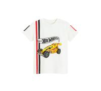 Cool Club Boy's Hot Wheels Short Sleeve Printed T-Shirt in White | Size: 4 Years Cool Club White 4 Years