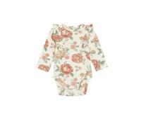 Cool Club Girl's Frill Shoulder Printed Long Sleeve Bodysuit in White | Size: 6-9 m Cool Club White 6-9 m