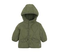 Cool Club Quilted Button Up Hooded Jacket with Pockets in Green | Size: 6-9 m Cool Club Green 6-9 m