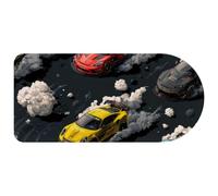 Cool Colorful Racing Cars and Tire Tracks Mouse Pad Gaming, 29.1 x13.8 inch Long Computer Keyboard Mouse Mat Non-Slip Base, Large Desk Pad for Gamer Office Home