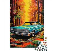 Cool Colourful Sports Cars Puzzle Premium 100% Recycled Board Paper Rectangular Jigsaw Puzzle for Boy Or Girl 1000pcs (38x26cm)