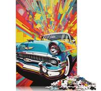 Cool Colourful Sports Cars Puzzle Unique Home Decor 100% Recycled Cardboard Jigsaw Puzzle for Boy Or Girl 1000pcs (38x26cm)