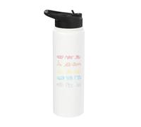 Cool Construction Vehicles Line Art Collection Stainless Steel Insulated Water Bottle